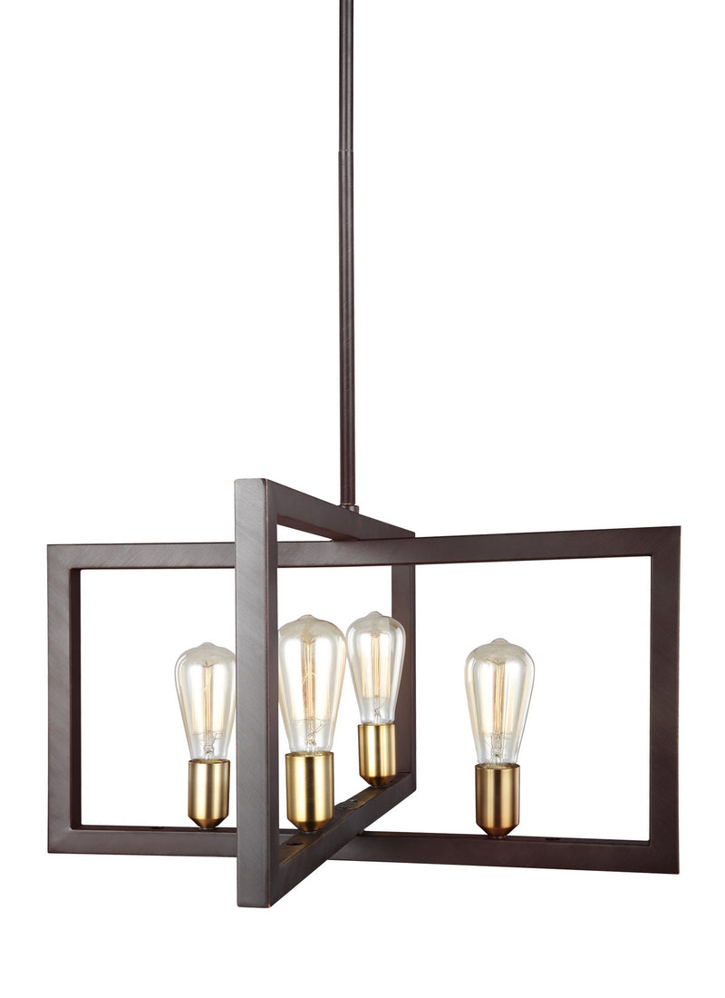 Four Light Chandelier<br /><span style="color:#4AB0CE;">Entrega: 4-10 dias en USA</span><br /><span style="color:#4AB0CE;font-size:60%;">PREGUNTE POR ENTREGA EN PANAMA</span><br />Collection: Finnegan<br />Finish: New World Bronze