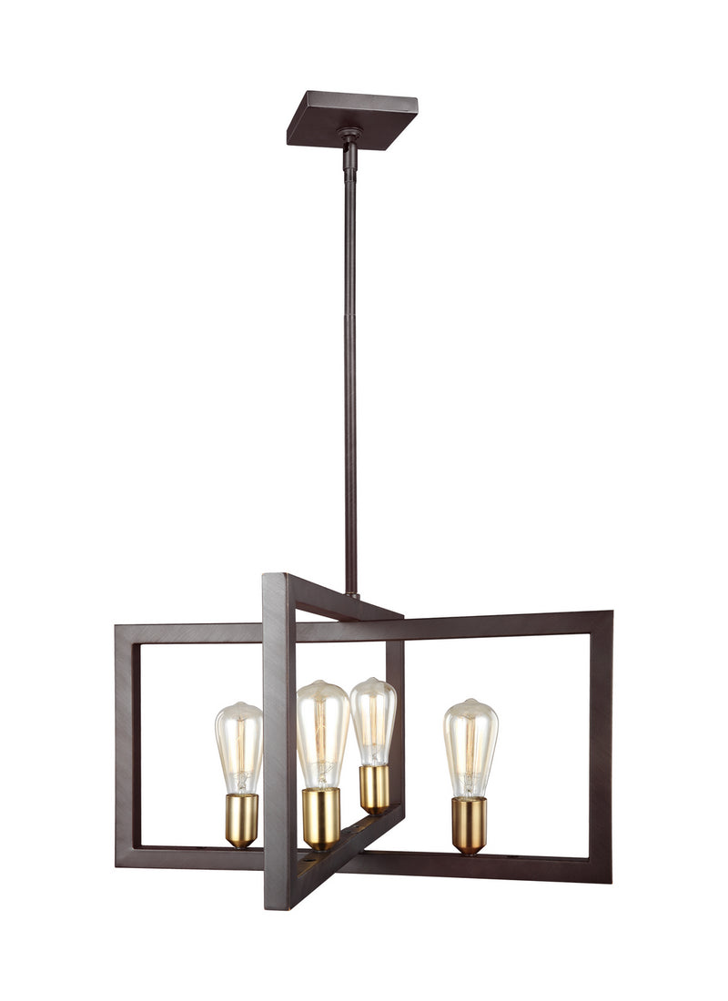 Four Light Chandelier<br /><span style="color:#4AB0CE;">Entrega: 4-10 dias en USA</span><br /><span style="color:#4AB0CE;font-size:60%;">PREGUNTE POR ENTREGA EN PANAMA</span><br />Collection: Finnegan<br />Finish: New World Bronze