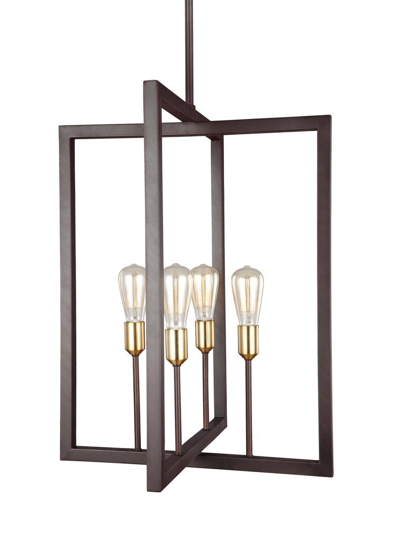Four Light Chandelier<br /><span style="color:#4AB0CE;">Entrega: 4-10 dias en USA</span><br /><span style="color:#4AB0CE;font-size:60%;">PREGUNTE POR ENTREGA EN PANAMA</span><br />Collection: Finnegan<br />Finish: New World Bronze