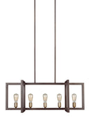 Five Light Island Chandelier<br /><span style="color:#4AB0CE;">Entrega: 4-10 dias en USA</span><br /><span style="color:#4AB0CE;font-size:60%;">PREGUNTE POR ENTREGA EN PANAMA</span><br />Collection: Finnegan<br />Finish: New World Bronze