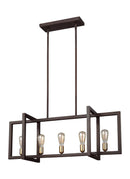 Five Light Island Chandelier<br /><span style="color:#4AB0CE;">Entrega: 4-10 dias en USA</span><br /><span style="color:#4AB0CE;font-size:60%;">PREGUNTE POR ENTREGA EN PANAMA</span><br />Collection: Finnegan<br />Finish: New World Bronze