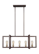 Five Light Island Chandelier<br /><span style="color:#4AB0CE;">Entrega: 4-10 dias en USA</span><br /><span style="color:#4AB0CE;font-size:60%;">PREGUNTE POR ENTREGA EN PANAMA</span><br />Collection: Finnegan<br />Finish: New World Bronze