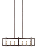 Seven Light Island Chandelier<br /><span style="color:#4AB0CE;">Entrega: 4-10 dias en USA</span><br /><span style="color:#4AB0CE;font-size:60%;">PREGUNTE POR ENTREGA EN PANAMA</span><br />Collection: Finnegan<br />Finish: New World Bronze