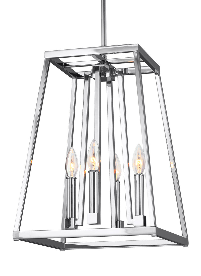 Four Light Lantern<br /><span style="color:#4AB0CE;">Entrega: 4-10 dias en USA</span><br /><span style="color:#4AB0CE;font-size:60%;">PREGUNTE POR ENTREGA EN PANAMA</span><br />Collection: Conant<br />Finish: Chrome