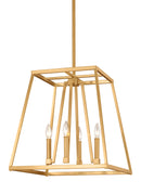 Four Light Lantern<br /><span style="color:#4AB0CE;">Entrega: 4-10 dias en USA</span><br /><span style="color:#4AB0CE;font-size:60%;">PREGUNTE POR ENTREGA EN PANAMA</span><br />Collection: Conant<br />Finish: Gilded Satin Brass