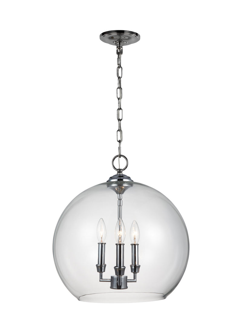 Three Light Pendant<br /><span style="color:#4AB0CE;">Entrega: 4-10 dias en USA</span><br /><span style="color:#4AB0CE;font-size:60%;">PREGUNTE POR ENTREGA EN PANAMA</span><br />Collection: Lawler<br />Finish: Chrome