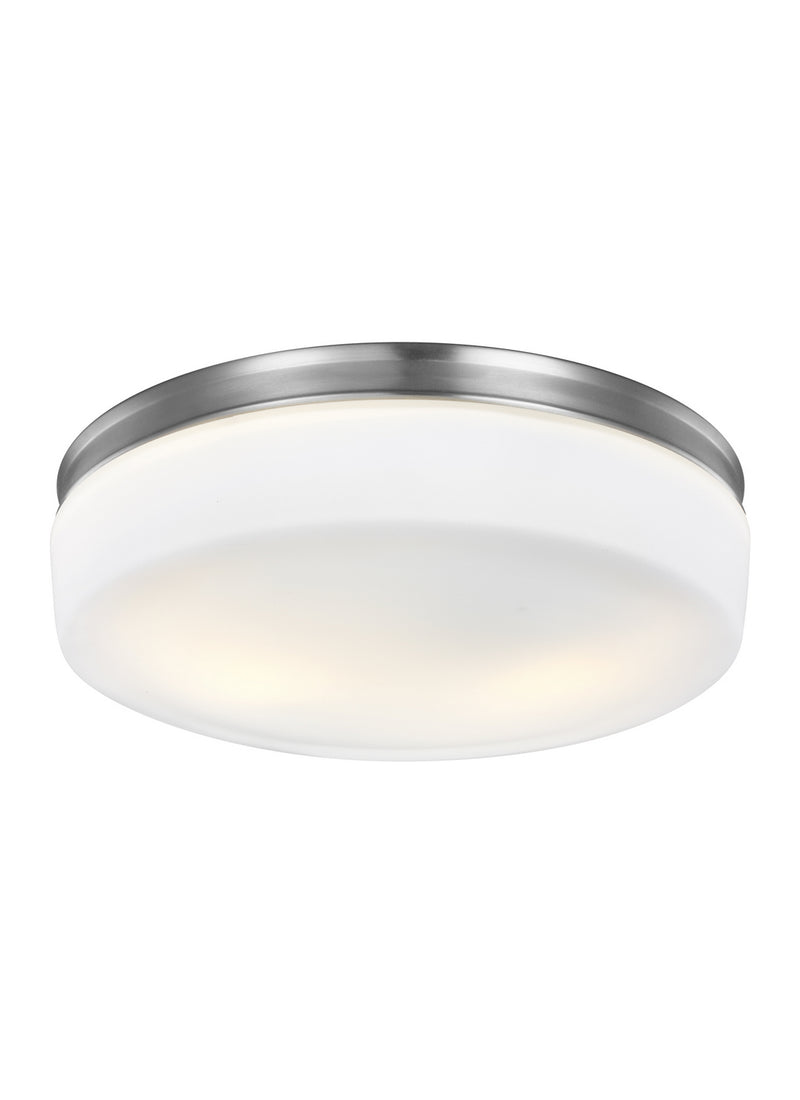 Two Light Flush Mount<br /><span style="color:#4AB0CE;">Entrega: 4-10 dias en USA</span><br /><span style="color:#4AB0CE;font-size:60%;">PREGUNTE POR ENTREGA EN PANAMA</span><br />Collection: Issen<br />Finish: Satin Nickel