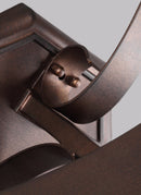 Three Light Outdoor Wall Lantern<br /><span style="color:#4AB0CE;">Entrega: 6-7 semanas en USA</span><br /><span style="color:#4AB0CE;font-size:60%;">PREGUNTE POR ENTREGA EN PANAMA</span><br />Collection: Oakmont<br />Finish: Patina Bronze