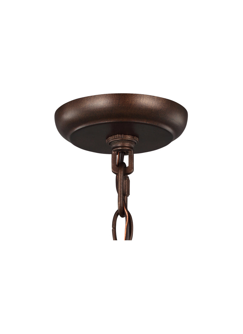 Visual Comfort Studio - OL13109PTBZ - Three Light Outdoor Pendant - Oakmont - Patina Bronze