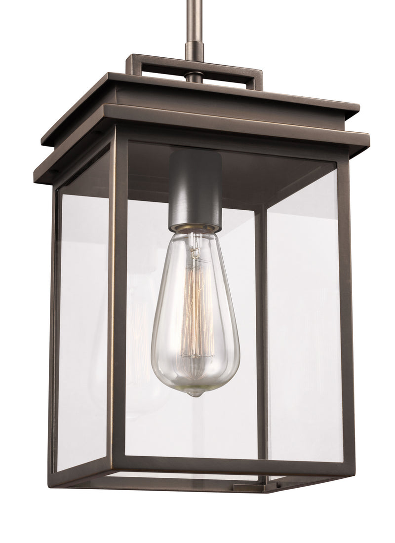 One Light Outdoor Pendant<br /><span style="color:#4AB0CE;">Entrega: 4-10 dias en USA</span><br /><span style="color:#4AB0CE;font-size:60%;">PREGUNTE POR ENTREGA EN PANAMA</span><br />Collection: Glenview<br />Finish: Antique Bronze