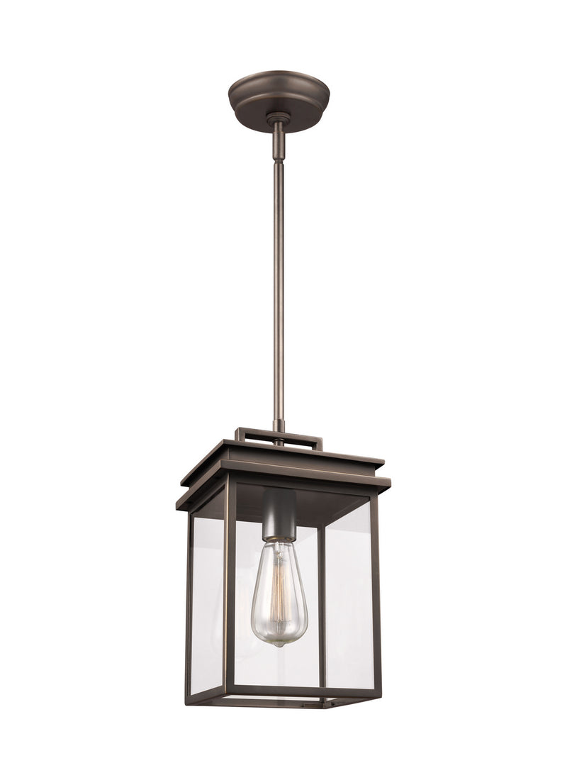 One Light Outdoor Pendant<br /><span style="color:#4AB0CE;">Entrega: 4-10 dias en USA</span><br /><span style="color:#4AB0CE;font-size:60%;">PREGUNTE POR ENTREGA EN PANAMA</span><br />Collection: Glenview<br />Finish: Antique Bronze