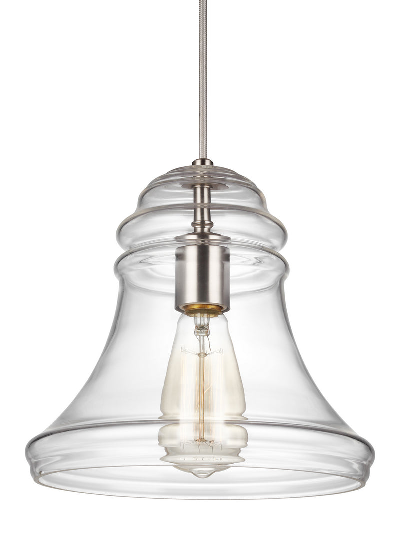 One Light Mini-Pendant<br /><span style="color:#4AB0CE;">Entrega: 4-10 dias en USA</span><br /><span style="color:#4AB0CE;font-size:60%;">PREGUNTE POR ENTREGA EN PANAMA</span><br />Collection: Doyle<br />Finish: Satin Nickel