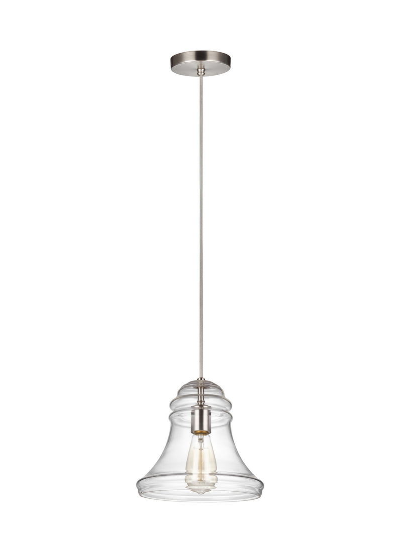 One Light Mini-Pendant<br /><span style="color:#4AB0CE;">Entrega: 4-10 dias en USA</span><br /><span style="color:#4AB0CE;font-size:60%;">PREGUNTE POR ENTREGA EN PANAMA</span><br />Collection: Doyle<br />Finish: Satin Nickel