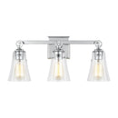 Three Light Vanity<br /><span style="color:#4AB0CE;">Entrega: 4-10 dias en USA</span><br /><span style="color:#4AB0CE;font-size:60%;">PREGUNTE POR ENTREGA EN PANAMA</span><br />Collection: Monterro<br />Finish: Chrome