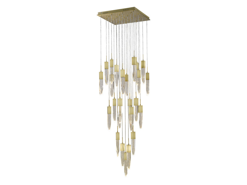 Avenue Lighting - HF1904-25-AP-BB - 25 Light Flush Mount Pendant - Aspen - Brushed Brass