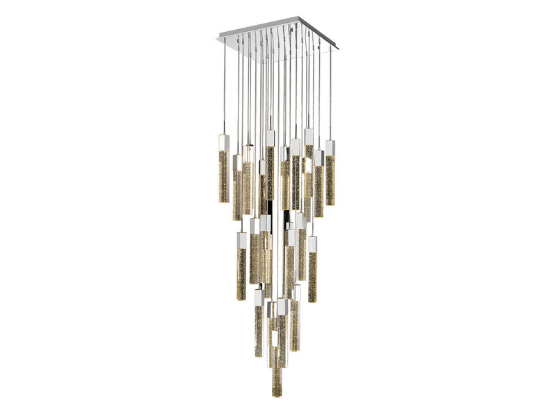 Avenue Lighting - HF1904-25-GL-CH - 25 Light Flush Mount Pendant - The Original Glacier - Polished Chrome