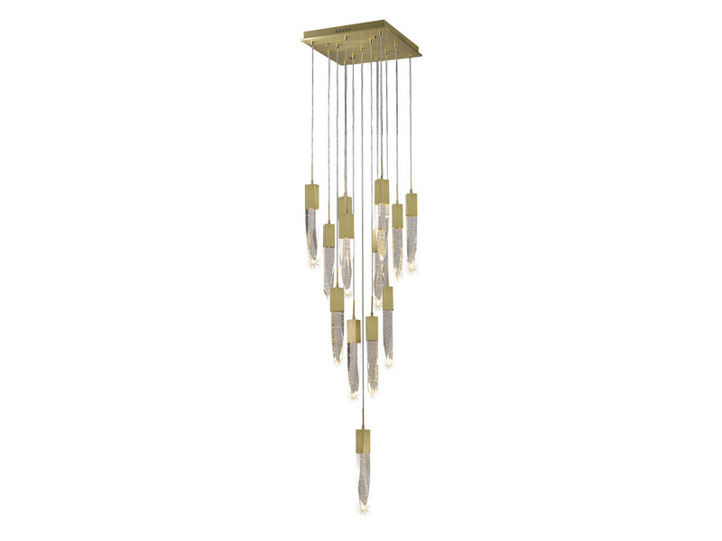 Avenue Lighting - HF1905-13-AP-BB - 13 Light Pendant - Aspen - Brushed Brass