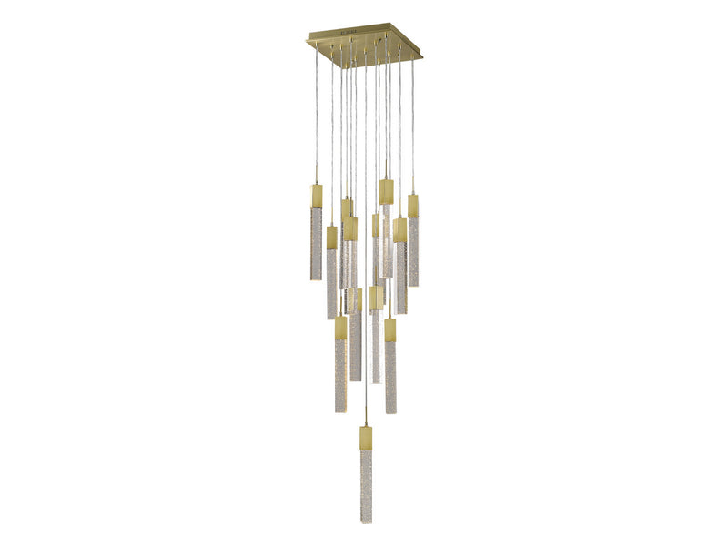 Avenue Lighting - HF1905-13-GL-BB - 13 Light Pendant - The Original Glacier - Brushed Brass