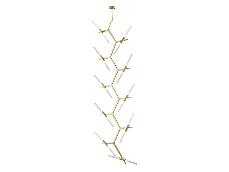 Avenue Lighting - HF8058-20-BB - 20 Light Chandelier - San Vicente Blvd. - Brushed Brass