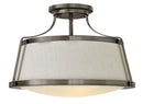 Hinkley - 3522AN - LED Semi-Flush Mount - Charlotte - Antique Nickel