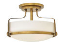 Hinkley - 3641HB - LED Semi-Flush Mount - Harper - Heritage Brass