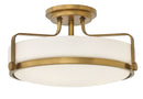 Hinkley - 3643HB - LED Semi-Flush Mount - Harper - Heritage Brass