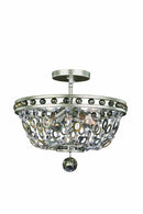 Allegri - 029941-042 - Four Light Semi Flush Mount - Lucia - Vintage Silver Leaf