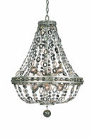 Allegri - 029951-042 - Six Light Pendant - Lucia - Vintage Silver Leaf