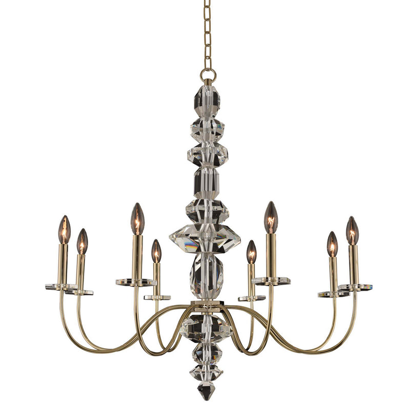 Allegri - 031251-041-FR001 - Eight Light Chandelier - Bolivar - Champagne Gold