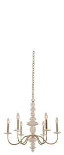 Kalco - 304850CG - Six Light Chandelier - Carrara - Champagne Gold