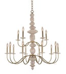 Kalco - 304852CG - 15 Light Chandelier - Carrara - Champagne Gold