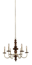 Kalco - 304950CG - Six Light Chandelier - Lassen - Champagne Gold