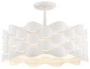 George Kovacs - P1302-655-L - LED Semi Flush Mount - Coastal Current - Sand White