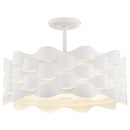 George Kovacs - P1302-655-L - LED Semi Flush Mount - Coastal Current - Sand White
