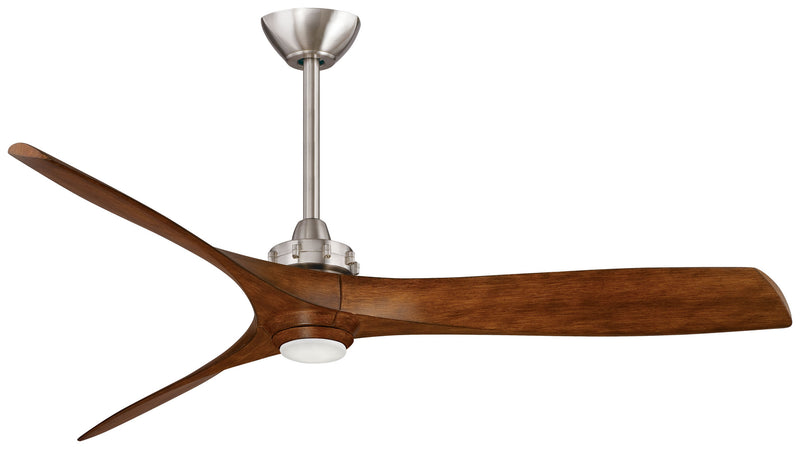 Minka Aire - F853L-BN/DK - 60"Ceiling Fan - Aviation LED - Brushed Nickel With Distressed Koa Blades