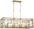 Metropolitan - N6478-293 - Eight Light Island Pendant - Edgemont Park - Pandora Gold Leaf