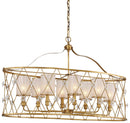 Metropolitan - N6568-596 - Eight Light Island Pendant - Victoria Park - Elara Gold
