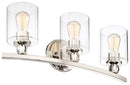 Three Light Bath<br /><span style="color:#4AB0CE;">Entrega: 4-10 dias en USA</span><br /><span style="color:#4AB0CE;font-size:60%;">PREGUNTE POR ENTREGA EN PANAMA</span><br />Collection: Studio 5<br />Finish: Polished Nickel