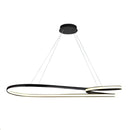 LÁMPARA DE TECHO COLGANTE DECORATIVA LED 42W, TONALIDAD 3000K, 100-240V, 50-60HZ, IP20, ACABADO NEGRO.