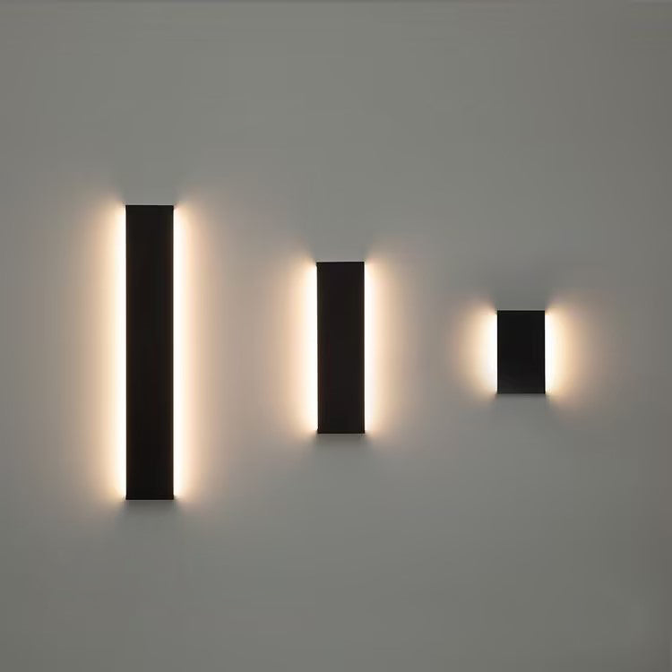 LÁMPARA DE PARED EXTERIOR DECORATIVA LED, 30W, 2000LM, TONALIDAD DE LUZ 3000K, 100-240V, 50-60HZ, GRADO DE PROTECCION IP65, ACABADO NEGRO.