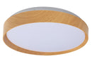 Lámpara De Techo Con Luz Led 18W Acabado Wood/Metal Arílico.