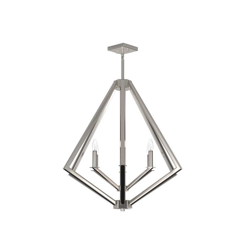 Artcraft Canada - AC10686PN - Six Light Chandelier - Breezy Point - Polished Nickel