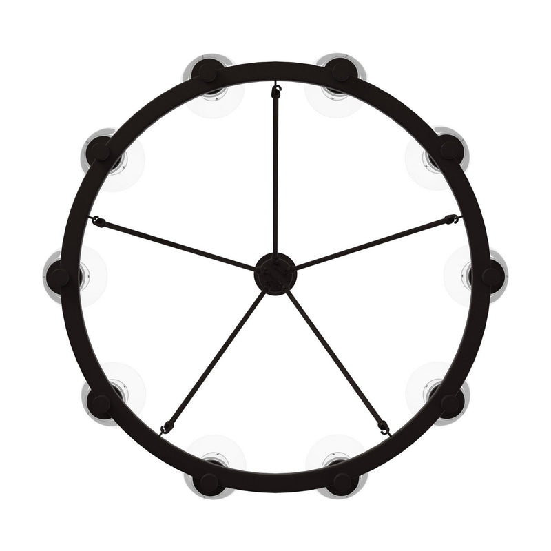 Ten Light Chandelier<br /><span style="color:#4AB0CE;">Entrega: 4-10 dias en USA</span><br /><span style="color:#4AB0CE;font-size:60%;">PREGUNTE POR ENTREGA EN PANAMA</span><br />Collection: Clarence<br />Finish: Oil Rubbed Bronze
