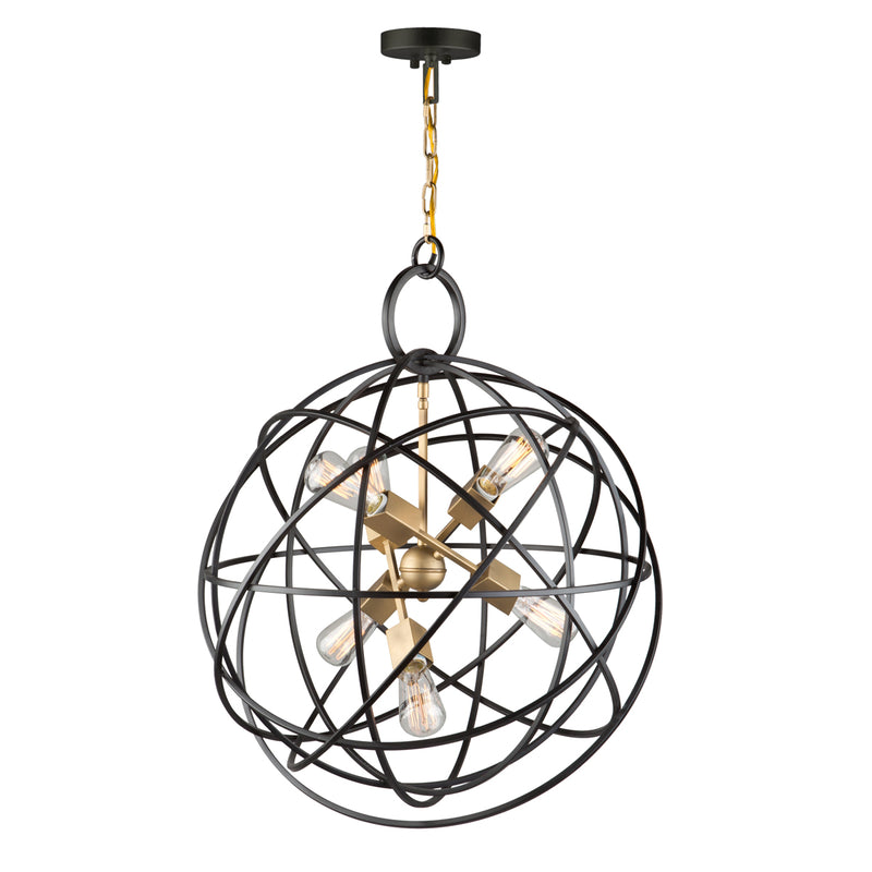 Six Light Chandelier<br /><span style="color:#4AB0CE;">Entrega: 4-10 dias en USA</span><br /><span style="color:#4AB0CE;font-size:60%;">PREGUNTE POR ENTREGA EN PANAMA</span><br />Collection: Orbit<br />Finish: Oil Rubbed Bronze