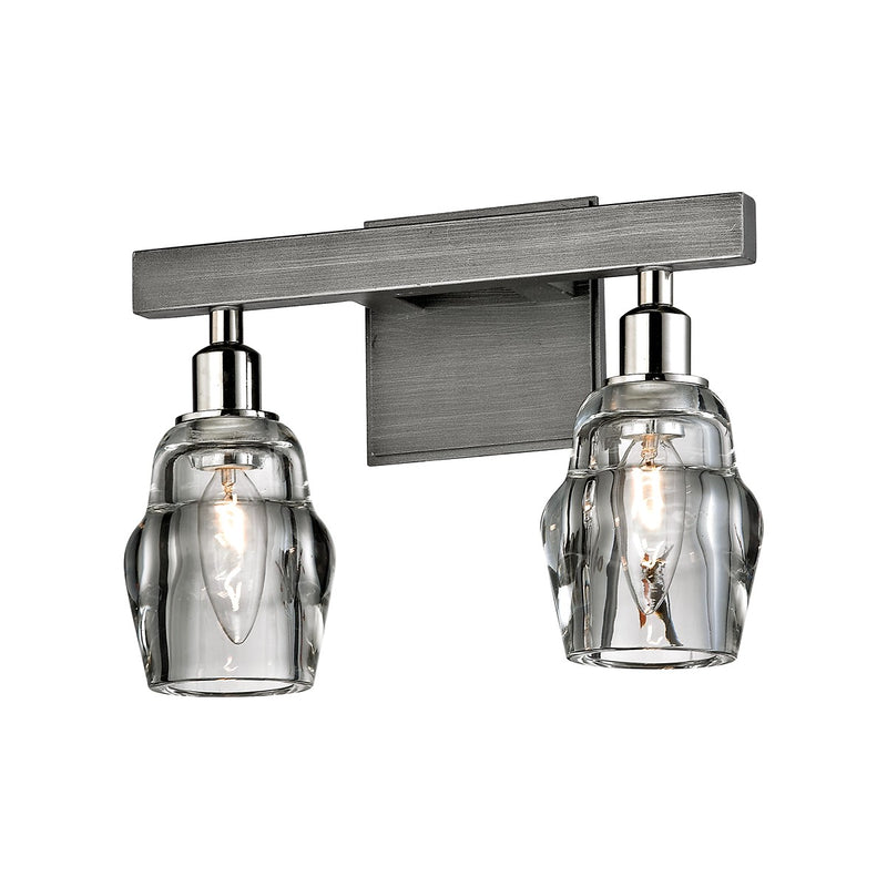 Troy Lighting - B6002-GRA/PN - Two Light Bath - Citizen - Graphite And Polished Nickel