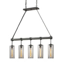 Troy Lighting - F5915 - Five Light Island Pendant - Union Square - Graphite