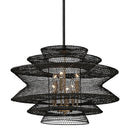 Troy Lighting - F6016-SBK - Six Light Chandelier - Kokoro - Soft Black