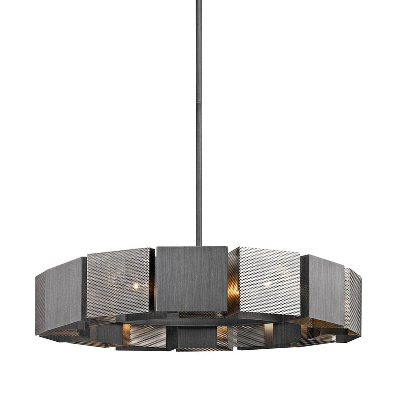 Troy Lighting - F6046-GRA/BN - 14 Light Chandelier - Impression - Graphite/Burnished Nickel