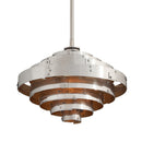 Troy Lighting - F4723 - LED Pendant - Mitchel Field - Vintage Aluminum Parisian Leaf