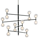 Troy Lighting - F4827-TBK/PN - 16 Light Chandelier - Andromeda - Texture Black